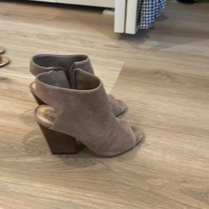 Vince Camuto open toe bootie heel